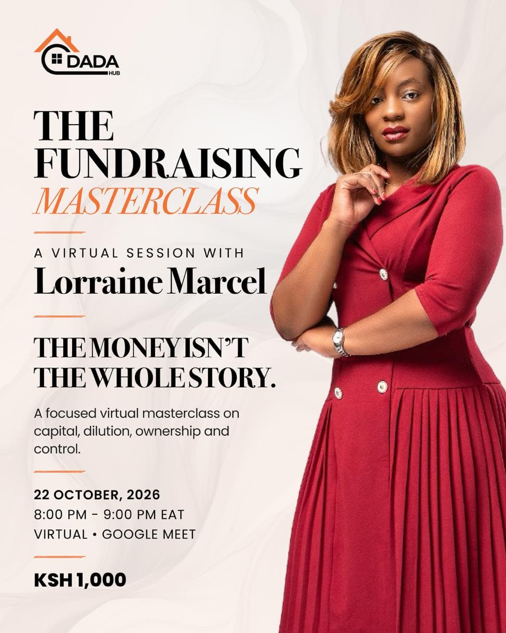 The Fundraising Masterclass poster